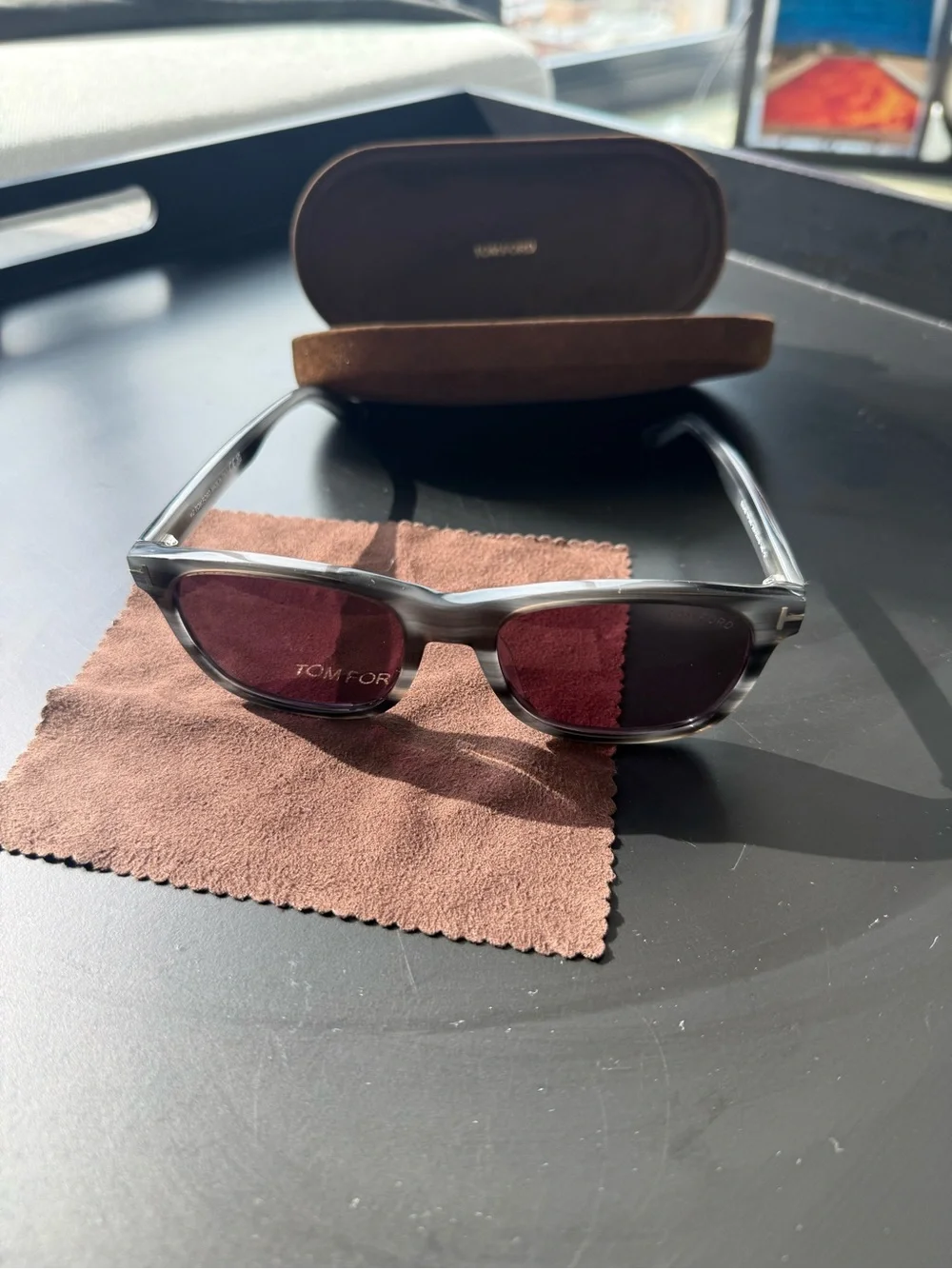 Tom Ford gray sunglasses Eric 55mm